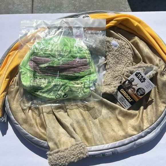 Disney Star Wars The Mandalorian Grogu Yoda Toddlers Costume Size 3 - Picture 6 of 8